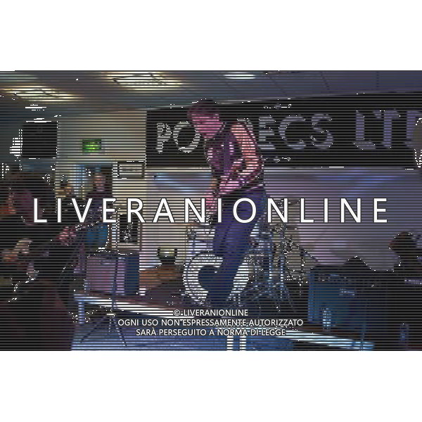 Franz Ferdinand,play a special gig for 250 people at a record store in Sunderland that is owned by Frankie and the Heartstrings,l Pop Recs Ltd, Sunderland,27th March 2014 AG ALDO LIVERANI SAS ONLY ITALY