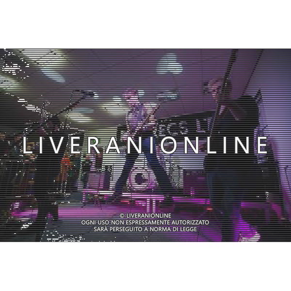 Franz Ferdinand,play a special gig for 250 people at a record store in Sunderland that is owned by Frankie and the Heartstrings,l Pop Recs Ltd, Sunderland,27th March 2014 AG ALDO LIVERANI SAS ONLY ITALY