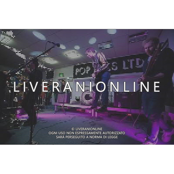 Franz Ferdinand,play a special gig for 250 people at a record store in Sunderland that is owned by Frankie and the Heartstrings,l Pop Recs Ltd, Sunderland,27th March 2014 AG ALDO LIVERANI SAS ONLY ITALY