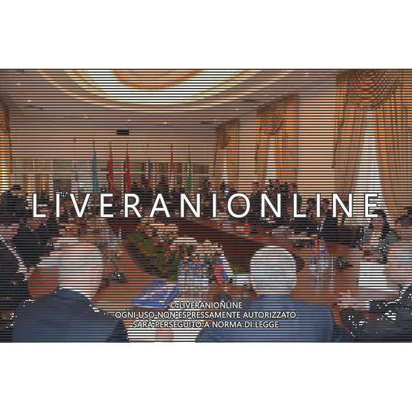 (140328) -- TASHKENT, March 28, 2014 () -- Photo taken on March 28, 2014 shows the scene of the 24th meeting of the Executive Committee of the Regional Anti-terrorist Structure of the Shanghai Cooperation Organisation (SCO) in Tashkent, Uzbekistan. The 24th meeting of the Executive Committee of the Regional Anti-terrorist Structure of the SCO kicked off on Friday. Delegations from China, Russia, Uzbekistan, Tadzhikistan, Kyrgyzstan and Kazakhstan attended the meeting. (/Sadat) (zhf) AG ALDOL IVERANI SAS ONLY ITALY