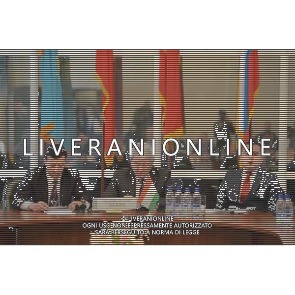 (140328) -- TASHKENT, March 28, 2014 () -- Photo taken on March 28, 2014 shows the delegation of Tajikistan the 24th meeting of the Executive Committee of the Regional Anti-terrorist Structure of the Shanghai Cooperation Organisation (SCO) in Tashkent, Uzbekistan. The 24th meeting of the Executive Committee of the Regional Anti-terrorist Structure of the SCO kicked off on Friday. Delegations from China, Russia, Uzbekistan, Tadzhikistan, Kyrgyzstan and Kazakhstan attended the meeting. (/Sadat) (zhf) AG ALDOL IVERANI SAS ONLY ITALY
