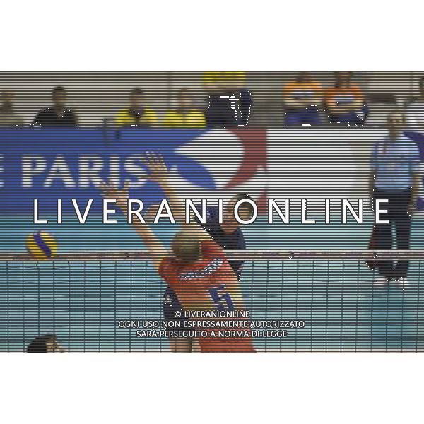 Ardo KREEK / Alexey OSTAPENKO - 29.03.2014 - Paris Volley / Novgorod - Finale CEV - Photo : Fred Porcu / Icon Sport