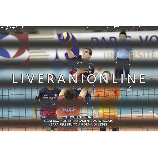 Philippe TUITOGA / Alexey KULESHOV - 29.03.2014 - Paris Volley / Novgorod - Finale CEV - Photo : Fred Porcu / Icon Sport