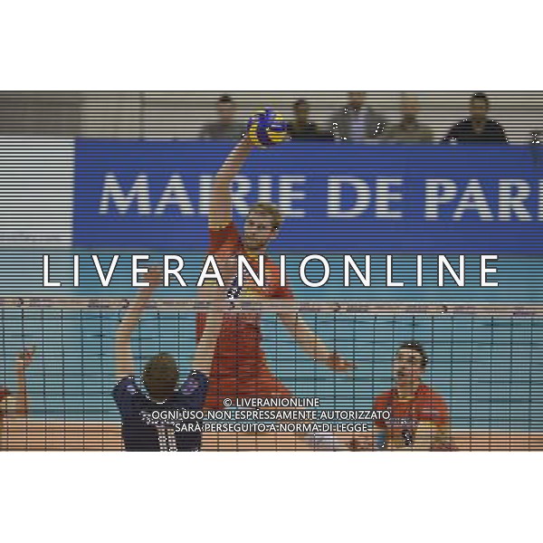 Philippe TUITOGA / Alexey OSTAPENKO - 29.03.2014 - Paris Volley / Novgorod - Finale CEV - Photo : Fred Porcu / Icon Sport
