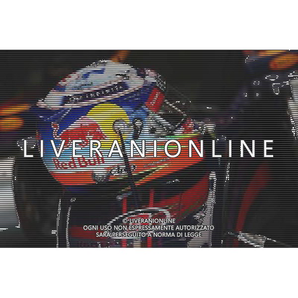 The helmet of Daniel Ricciardo (AUS) Red Bull Racing. 30.03.2014. Formula 1 World Championship, Rd 2, Malaysian Grand Prix, Sepang, Malaysia, Sunday. - www.xpbimages.com, EMail: requests@xpbimages.com - copy of publication required for printed pictures. Every used picture is fee-liable. © Copyright: Batchelor / XPB Images ag aldo liverani sas only italy
