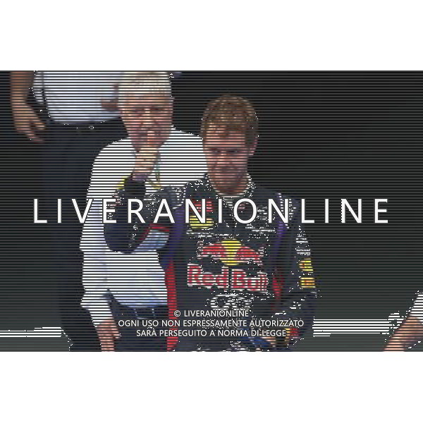 3rd place Sebastian Vettel (GER) Red Bull Racing. 30.03.2014. Formula 1 World Championship, Rd 2, Malaysian Grand Prix, Sepang, Malaysia, Sunday. - www.xpbimages.com, EMail: requests@xpbimages.com - copy of publication required for printed pictures. Every used picture is fee-liable. © Copyright: Batchelor / XPB Images AG ALDO LIVERANI SAS ONLY ITALY