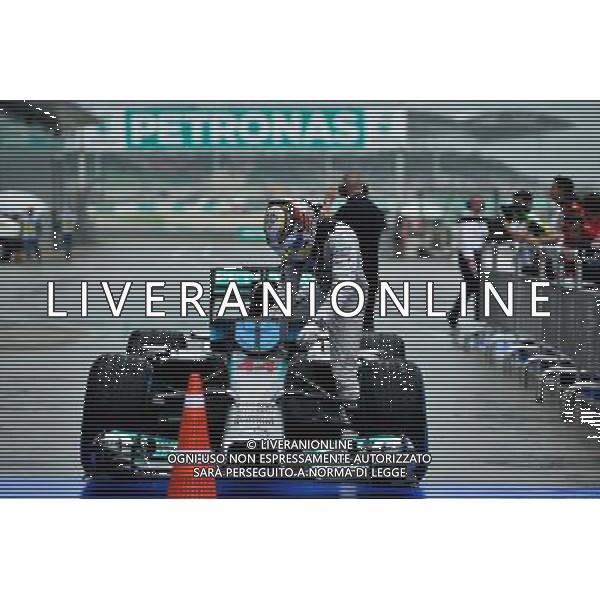 (140329) -- SEPANG, March 29, 2014 () -- Mercedes driver Lewis Hamilton of Great Britain competes during the qualifying session for the Malaysian Formula One Grand Prix at Sepang International Circuit in Sepang, Malaysia, March 29, 2014. (/Chong Voon Chung) AG ALDOL IVERANI SAS ONLY ITALY