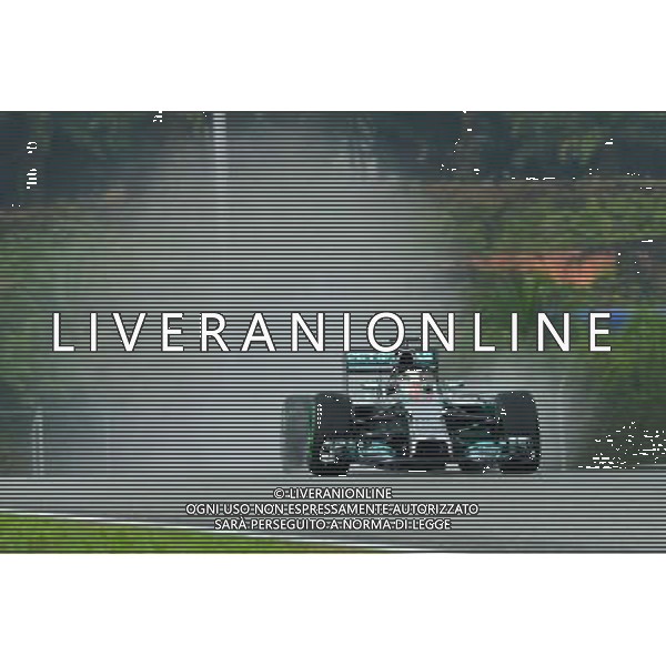 (140329) -- SEPANG, March 29, 2014 () -- Mercedes driver Lewis Hamilton of Great Britain competes during the qualifying session for the Malaysian Formula One Grand Prix at Sepang International Circuit in Sepang, Malaysia, March 29, 2014. (/Chong Voon Chung) AG ALDOL IVERANI SAS ONLY ITALY