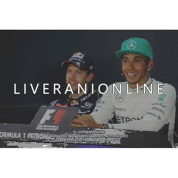 Race winner Lewis Hamilton (GBR) Mercedes AMG F1 in the FIA Press Conference. 30.03.2014. Formula 1 World Championship, Rd 2, Malaysian Grand Prix, Sepang, Malaysia, Sunday. - www.xpbimages.com, EMail: requests@xpbimages.com - copy of publication required for printed pictures. Every used picture is fee-liable. Â© Copyright: Price / XPB Images AG ALDO LIVERANI SAS ONLY ITALY