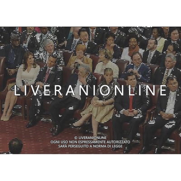 (140312) -- VAPARAISO, March 12, 2014 () -- Image provided by AgenciaUno shows representatives attending the presidential swearing-in ceremony for Michelle Bachelet, in the National Congress, in Valparaiso, Chile, on March 11, 2014. Michelle Bachelet was officially sworn in as president of Chile on Tuesday in the central port city of Valparaiso, seat of Chile\'s Congress. (/AGENCIAUNO) (rt) (sp) (dp) ©photoshot/AGENZIA ALDO LIVERANI SAS - ITALY ONLY - Cerimonia di giuramento del presidente cileno Michelle Bachelet nel Congresso Nazionale a Valparaiso, in Cile, il 11 Marzo 2014.