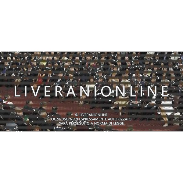 (140312) -- VAPARAISO, March 12, 2014 () -- Image provided by AgenciaUno shows representatives attending the presidential swearing-in ceremony for Michelle Bachelet, in the National Congress, in Valparaiso, Chile, on March 11, 2014. Michelle Bachelet was officially sworn in as president of Chile on Tuesday in the central port city of Valparaiso, seat of Chile\'s Congress. (/AGENCIAUNO) (rt) (sp) (dp) ©photoshot/AGENZIA ALDO LIVERANI SAS - ITALY ONLY - Cerimonia di giuramento del presidente cileno Michelle Bachelet nel Congresso Nazionale a Valparaiso, in Cile, il 11 Marzo 2014.
