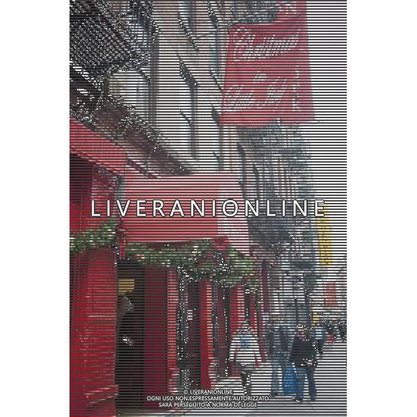 A year-round Christmas store, formerly the S.P.Q.R. Restaurant, on Mulberry Street in the Little Italy neighborhood of New York on Sunday, March 30, 2014. Changing demographics and sharp rent increases have decimated the Little Italy neighborhood reducing the once thriving Italian enclave from a fifty-block area into a short three blocks mostly populated by tourist oriented businesses. Eight restaurants have closed in the past year as their leases came up and negotiations with landlords were fruitless. As Chinatown moves north many Italian businesses had been displaced by businesses catering to their Asian customers. ©photoshot/AGENZIA ALDO LIVERANI SAS - ITALY ONLY - Vedute della citta\' di New York - Vita quotidiana