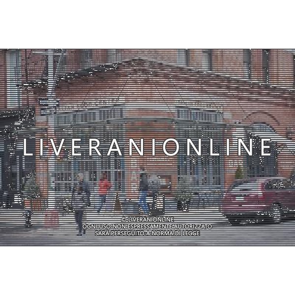 The Italian Food Center restaurant on Mulberry Street in the Little Italy neighborhood of New York on Sunday, March 30, 2014. Changing demographics and sharp rent increases have decimated the Little Italy neighborhood reducing the once thriving Italian enclave from a fifty-block area into a short three blocks mostly populated by tourist oriented businesses. Eight restaurants have closed in the past year as their leases came up and negotiations with landlords were fruitless. As Chinatown moves north many Italian businesses had been displaced by businesses catering to their Asian customers. ©photoshot/AGENZIA ALDO LIVERANI SAS - ITALY ONLY - Vedute della citta\' di New York - Vita quotidiana