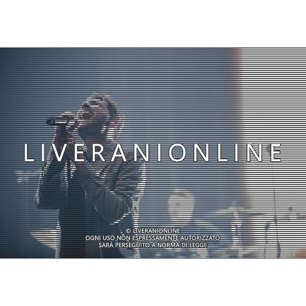 You Me at Six performing at Manchester O2 Apollo on 30th March 2014. Lead singer Josh Franceschi. ©photoshot/AGENZIA ALDO LIVERANI SAS - ITALY ONLY - EDITORIAL USE ONLY