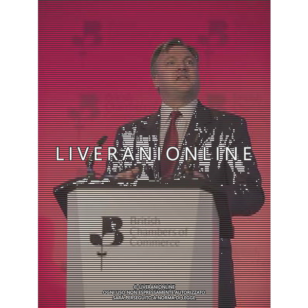 Ed Balls MP, Shadow Chancellor of the Exchequer gives a speech at the British Chambers of Commerce Annual Conference in the QE II Conference center in London. AG ALDO LIVERANI SAS ONLY ITALY