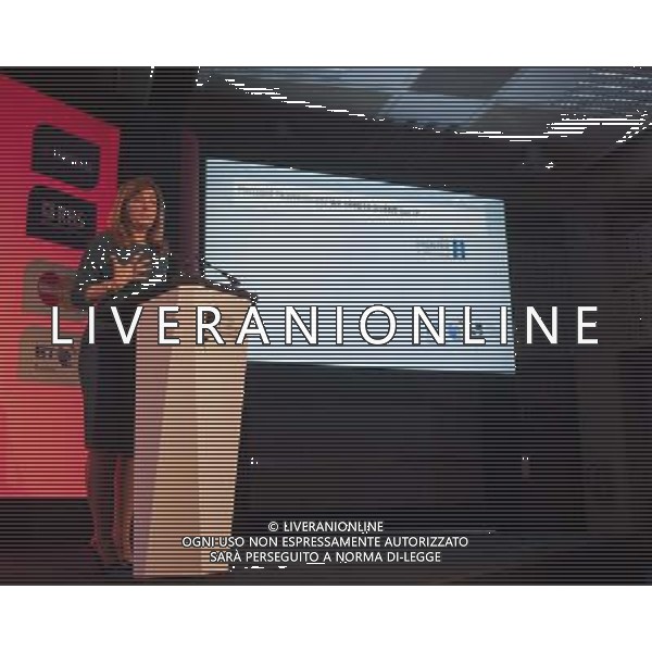 Karren Brady delivers his gives a speech via pre recorded video at the British Chambers of Commerce Annual Conference in the QE II Conference center in London. AG ALDO LIVERANI SAS ONLY ITALY