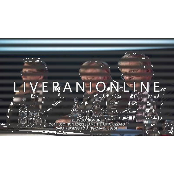 Lord Mandelson, Kenneth Clarke and John Peet on the debate of Britain\'s future relationship with the European Union at the British Chambers of Commerce Annual Conference in the QE II Conference center in London. AG ALDO LIVERANI SAS ONLY ITALY