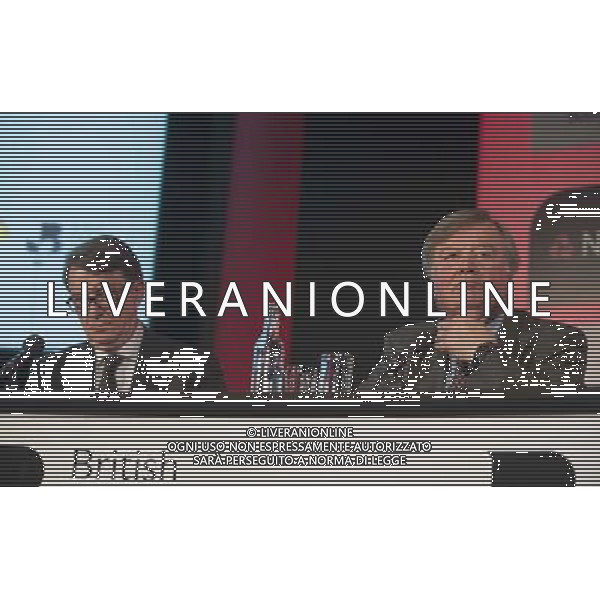 Lord Mandelson and Kenneth Clarke on the debate of Britain\'s future relationship with the European Union at the British Chambers of Commerce Annual Conference in the QE II Conference center in London. AG ALDO LIVERANI SAS ONLY ITALY