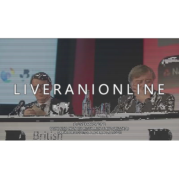 Lord Mandelson and Kenneth Clarke on the debate of Britain\'s future relationship with the European Union at the British Chambers of Commerce Annual Conference in the QE II Conference center in London. AG ALDO LIVERANI SAS ONLY ITALY
