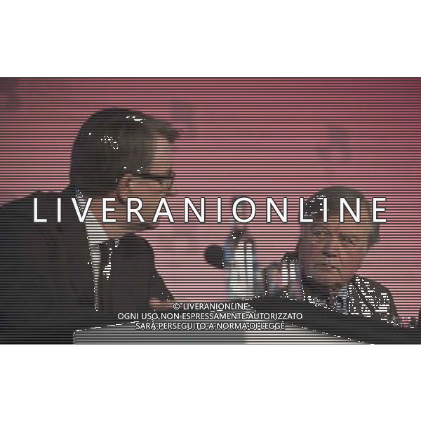 Lord Mandelson and Kenneth Clarke on the debate of Britain\'s future relationship with the European Union at the British Chambers of Commerce Annual Conference in the QE II Conference center in London. AG ALDO LIVERANI SAS ONLY ITALY