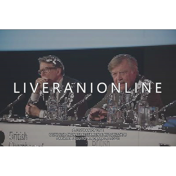 Lord Mandelson and Kenneth Clarke on the debate of Britain\'s future relationship with the European Union at the British Chambers of Commerce Annual Conference in the QE II Conference center in London. AG ALDO LIVERANI SAS ONLY ITALY
