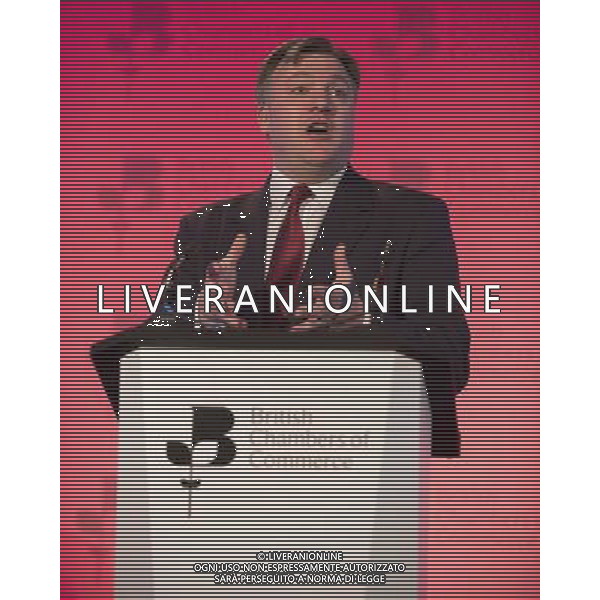 Ed Balls Shadow Chancellor of the Exchequer delivers his gives a speech at the British Chambers of Commerce Annual Conference in the QE II Conference center in London. AG ALDO LIVERANI SAS ONLY ITALY