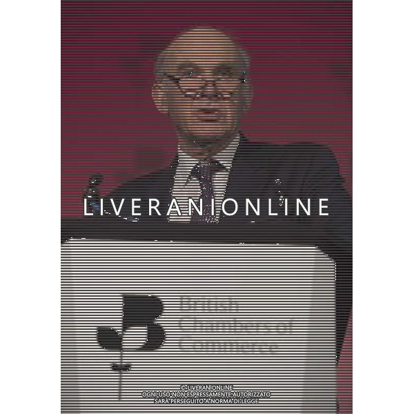 Dr. Vince Cable Secretary of state for business gives a speech at the British Chambers of Commerce Annual Conference in the QE II Conference center in London. AG ALDO LIVERANI SAS ONLY ITALY