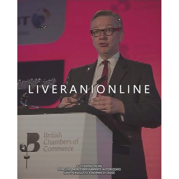 Michael Gove MP, Secretary of state for education gives a speech at the British Chambers of Commerce Annual Conference in the QE II Conference center in London. AG ALDO LIVERANI SAS ONLY ITALY
