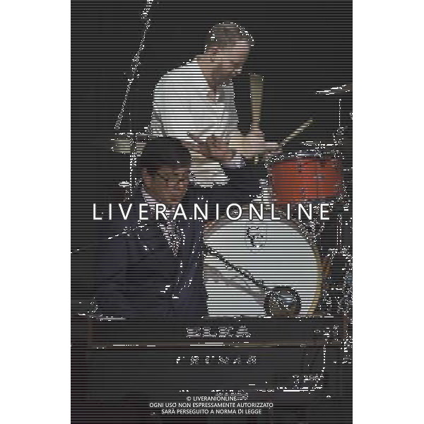 Atomic Bomb Who is William Onyeabor? Featuring Damon Albarn, Alexis Taylor (Hot Chip), Kele Okereke (Bloc Party), Pat Mahoney (LCD Soundsystem), Sinkane, Money Mark, Lijadu Sisters and Ghostpoet Performing live, Barbican Centre, 1st April 2014, concert, gig, show, event, live, performance, funk, electro-funk AG ALDO LIVERANI SAS ONLY ITALY