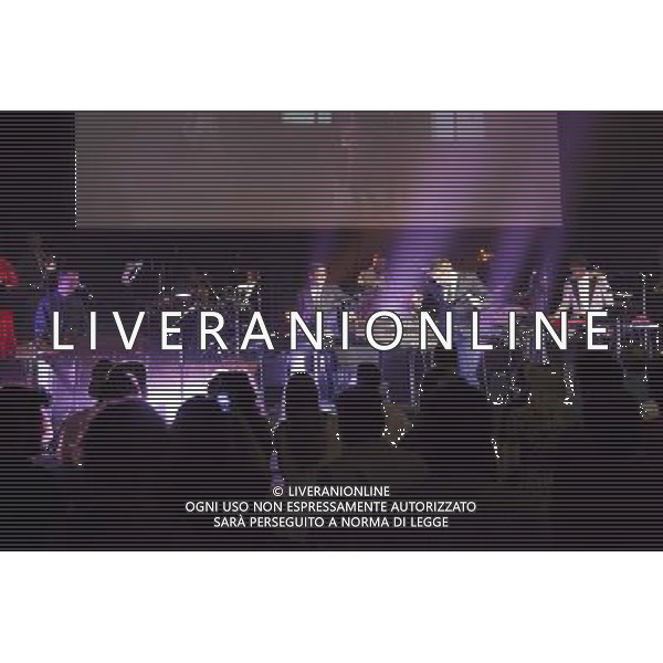 Atomic Bomb Who is William Onyeabor? Featuring Damon Albarn, Alexis Taylor (Hot Chip), Kele Okereke (Bloc Party), Pat Mahoney (LCD Soundsystem), Sinkane, Money Mark, Lijadu Sisters and Ghostpoet Performing live, Barbican Centre, 1st April 2014, concert, gig, show, event, live, performance, funk, electro-funk AG ALDO LIVERANI SAS ONLY ITALY