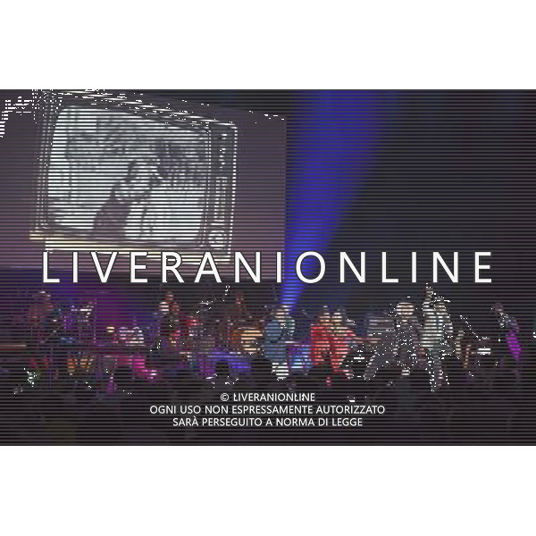 Atomic Bomb Who is William Onyeabor? Featuring Damon Albarn, Alexis Taylor (Hot Chip), Kele Okereke (Bloc Party), Pat Mahoney (LCD Soundsystem), Sinkane, Money Mark, Lijadu Sisters and Ghostpoet Performing live, Barbican Centre, 1st April 2014, concert, gig, show, event, live, performance, funk, electro-funk AG ALDO LIVERANI SAS ONLY ITALY