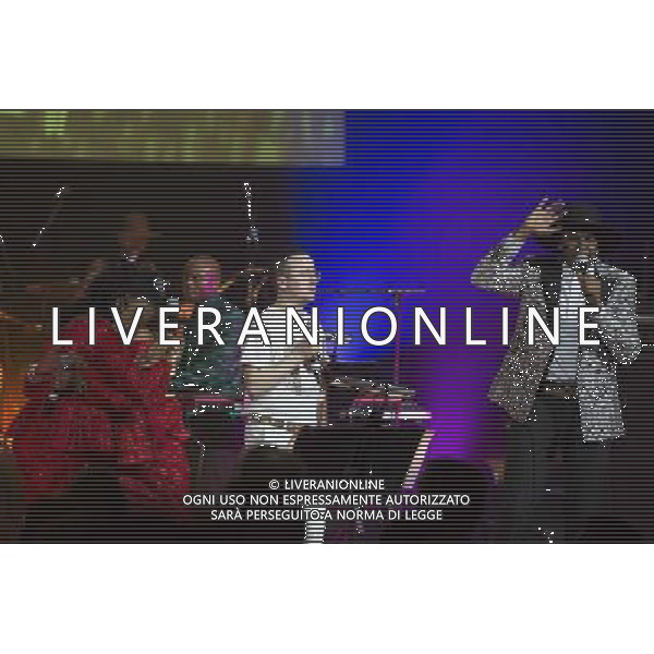 Atomic Bomb Who is William Onyeabor? Featuring Damon Albarn, Alexis Taylor (Hot Chip), Kele Okereke (Bloc Party), Pat Mahoney (LCD Soundsystem), Sinkane, Money Mark, Lijadu Sisters and Ghostpoet Performing live, Barbican Centre, 1st April 2014, concert, gig, show, event, live, performance, funk, electro-funk AG ALDO LIVERANI SAS ONLY ITALY