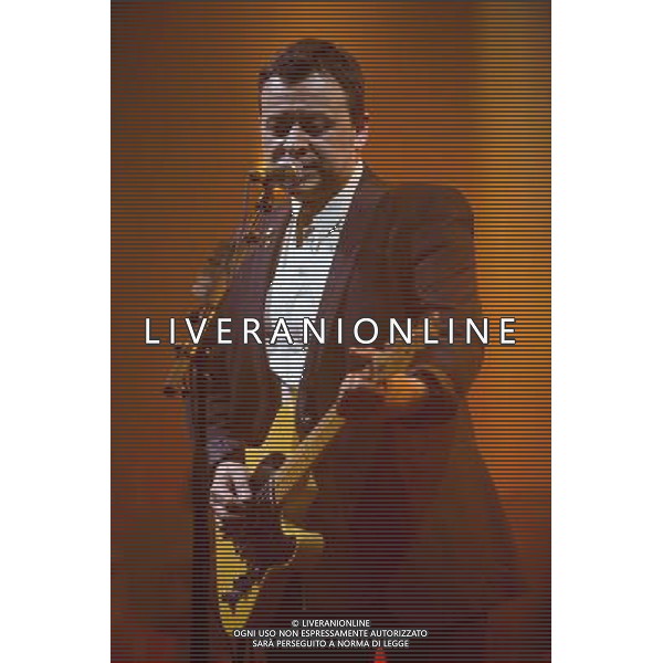 James Dean Bradfield of Manic Street Preachers performs at Manchester Apollo, Manchester, England, 1st April 2014. AG ALDO LIVERANI SAS ONLY ITALY