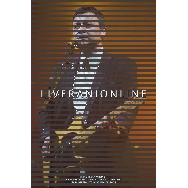 James Dean Bradfield of Manic Street Preachers performs at Manchester Apollo, Manchester, England, 1st April 2014. AG ALDO LIVERANI SAS ONLY ITALY