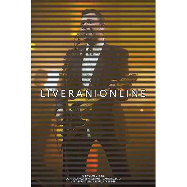 James Dean Bradfield of Manic Street Preachers performs at Manchester Apollo, Manchester, England, 1st April 2014. AG ALDO LIVERANI SAS ONLY ITALY
