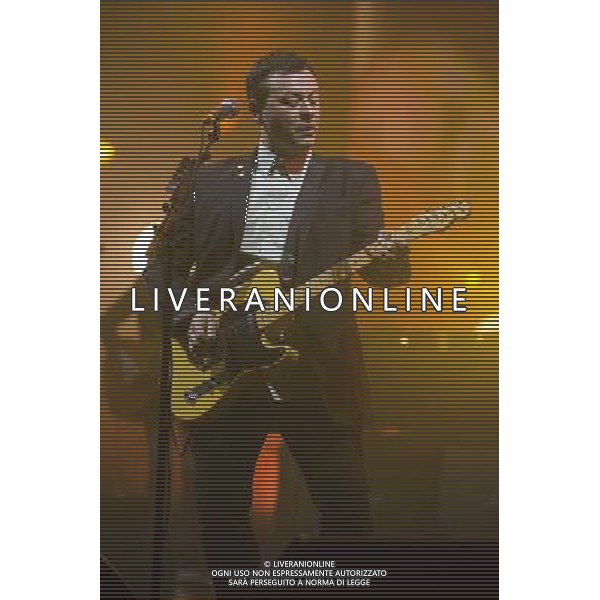 James Dean Bradfield of Manic Street Preachers performs at Manchester Apollo, Manchester, England, 1st April 2014. AG ALDO LIVERANI SAS ONLY ITALY