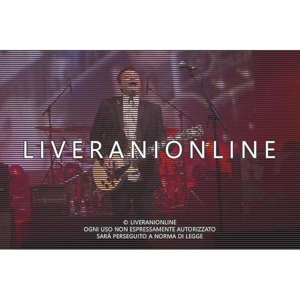 James Dean Bradfield of Manic Street Preachers performs at Manchester Apollo, Manchester, England, 1st April 2014. AG ALDO LIVERANI SAS ONLY ITALY