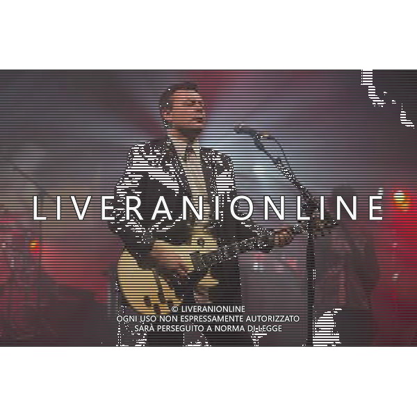 James Dean Bradfield of Manic Street Preachers performs at Manchester Apollo, Manchester, England, 1st April 2014. AG ALDO LIVERANI SAS ONLY ITALY