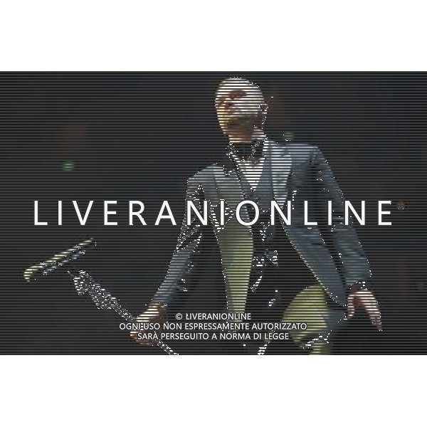 American singer-songwriter Justin Timberlake (born Justin Randall Timberlake) performs the first of two shows at The o2 Arena, London, England, on Tuesday 1st April 2014. Please note image is one time usage only for editorial purposes. AG ALDO LIVERANI SAS ONLY ITALY