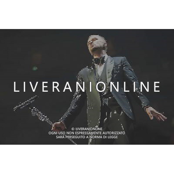 American singer-songwriter Justin Timberlake (born Justin Randall Timberlake) performs the first of two shows at The o2 Arena, London, England, on Tuesday 1st April 2014. Please note image is one time usage only for editorial purposes. AG ALDO LIVERANI SAS ONLY ITALY
