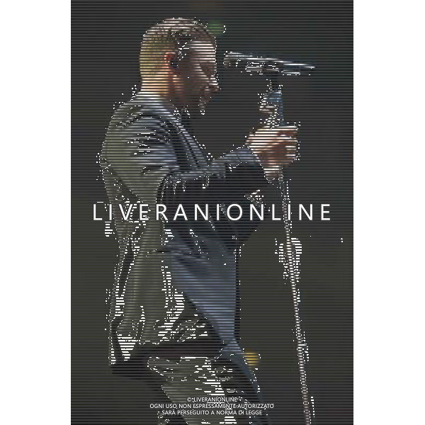 American singer-songwriter Justin Timberlake (born Justin Randall Timberlake) performs the first of two shows at The o2 Arena, London, England, on Tuesday 1st April 2014. Please note image is one time usage only for editorial purposes. AG ALDO LIVERANI SAS ONLY ITALY