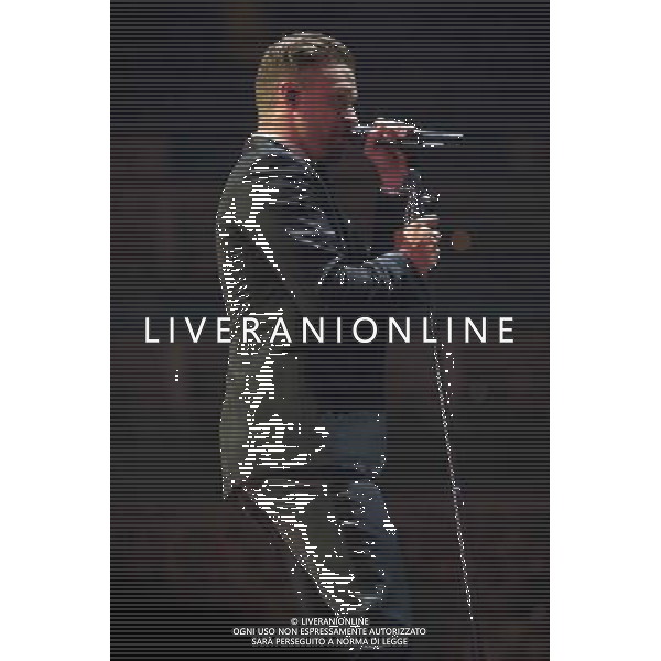 American singer-songwriter Justin Timberlake (born Justin Randall Timberlake) performs the first of two shows at The o2 Arena, London, England, on Tuesday 1st April 2014. Please note image is one time usage only for editorial purposes. AG ALDO LIVERANI SAS ONLY ITALY