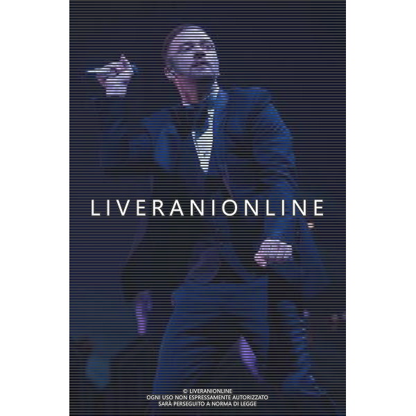 American singer-songwriter Justin Timberlake (born Justin Randall Timberlake) performs the first of two shows at The o2 Arena, London, England, on Tuesday 1st April 2014. Please note image is one time usage only for editorial purposes. AG ALDO LIVERANI SAS ONLY ITALY