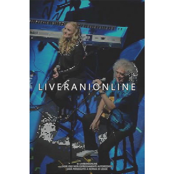 Brian May and Kerry Ellis at City Rocks at the Royal Albert Hall, in support of Coram, the world\'s oldest children\'s charity which is celebrating its 275th birthday this year ag aldol iverani sas only italy
