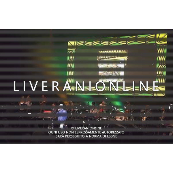 Atomic Bomb Who is William Onyeabor? Featuring Damon Albarn, Alexis Taylor (Hot Chip), Kele Okereke (Bloc Party), Pat Mahoney (LCD Soundsystem), Sinkane, Money Mark, Lijadu Sisters and Ghostpoet Performing live, Barbican Centre, 1st April 2014, concert, gig, show, event, live, performance, funk, electro-funk AG ALDO LIVERANI SAS ONLY ITALY