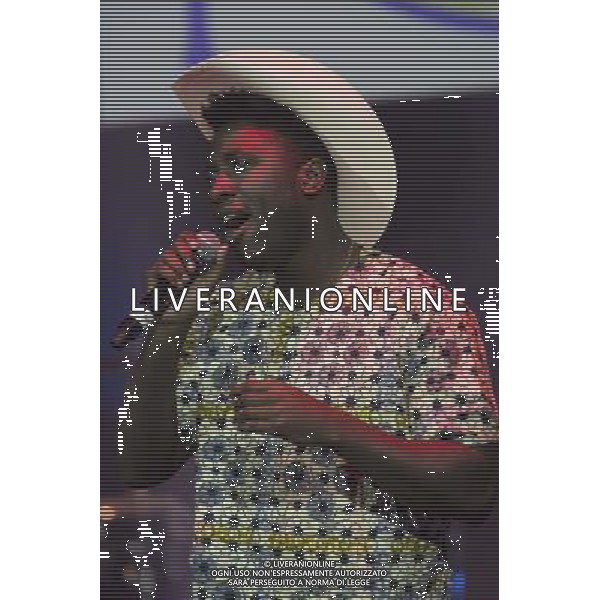 Atomic Bomb Who is William Onyeabor? Featuring Damon Albarn, Alexis Taylor (Hot Chip), Kele Okereke (Bloc Party), Pat Mahoney (LCD Soundsystem), Sinkane, Money Mark, Lijadu Sisters and Ghostpoet Performing live, Barbican Centre, 1st April 2014, concert, gig, show, event, live, performance, funk, electro-funk AG ALDO LIVERANI SAS ONLY ITALY