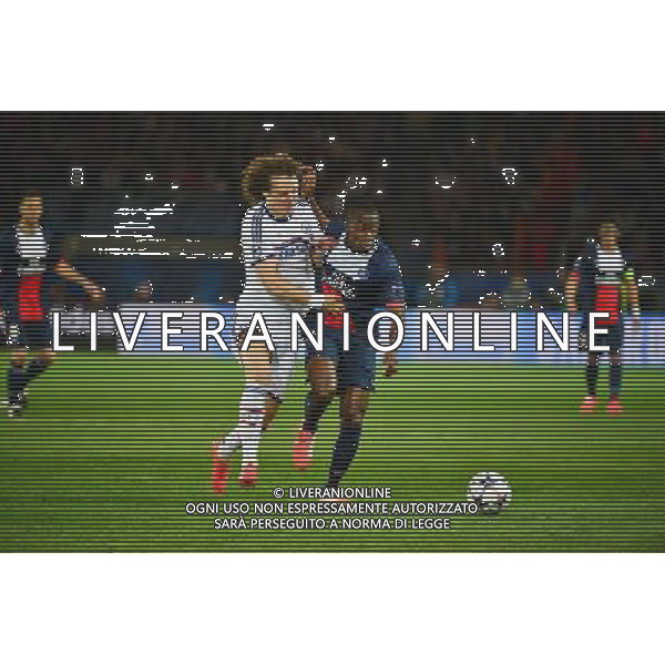 David LUIZ / Blaise MATUIDI - 02.04.2014 - Paris Saint Germain / Chelsea - 1/4Finale Aller Champions League - Photo : Dave Winter / Icon Sport AG ALDOL IVERANI SAS ONLY ITALY