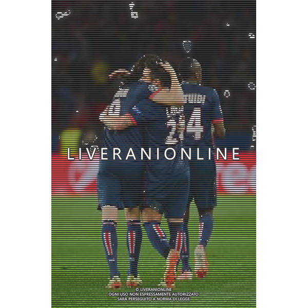 Joie PSG - 02.04.2014 - Paris Saint Germain / Chelsea - 1/4Finale Aller Champions League Photo : Dave Winter / Icon Sport AG ALDO LIVERANI SAS ONLY ITALY