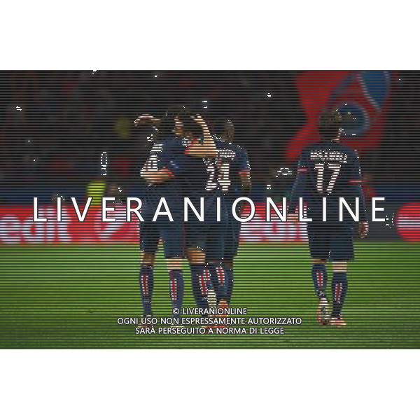 Joie PSG - 02.04.2014 - Paris Saint Germain / Chelsea - 1/4Finale Aller Champions League Photo : Dave Winter / Icon Sport AG ALDO LIVERANI SAS ONLY ITALY