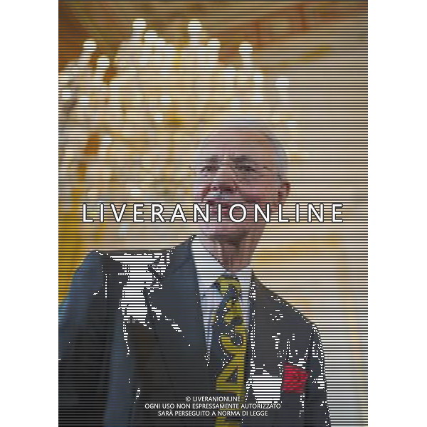 Businessman and Art Collector Karlheinz Essl during press conference after roundtable about the art collection of bauMax Owner Essl at chancellors office, Vienna, Austria on 2014/04/02 Â©photoshot/AGENZIA ALDO LIVERANI SAS - ITALY ONLY - EDITORIAL USE ONLY - Uomo d\'affari e collezionista d\'arte Karlheinz Essl in conferenza stampa a Vienna, Austria 02 aprile 2014